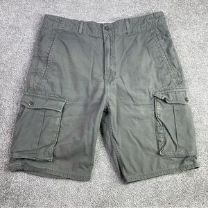 Levi's Cargo Shorts Men’s 33 Gray Chino Ripstop Casual Workwear Cotton